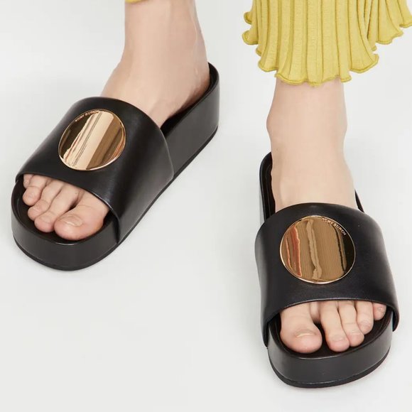 Tory Burch PATOS SLIDE Platform Sandals SUPER COMFY! 9.5